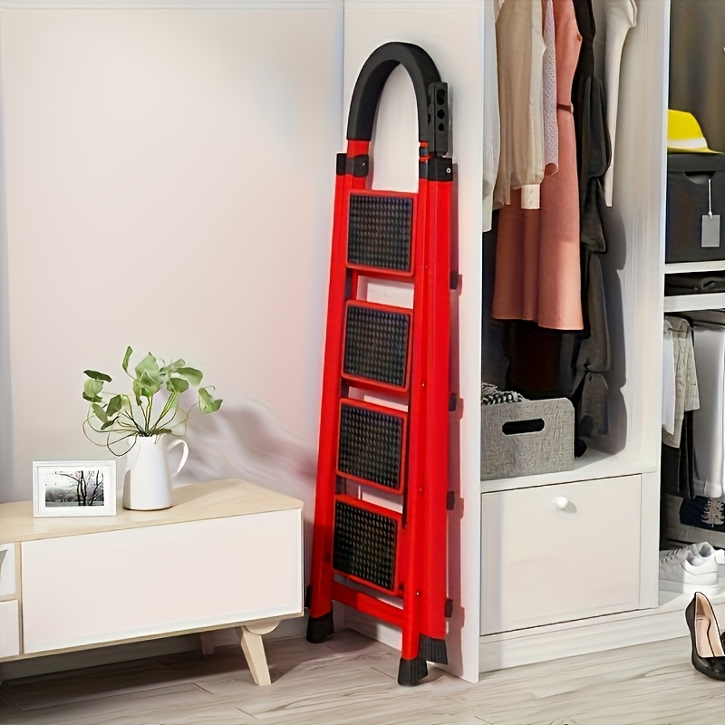 Home Security Outdoor - 4-step ladder set: multifunctional foldable lightweight,