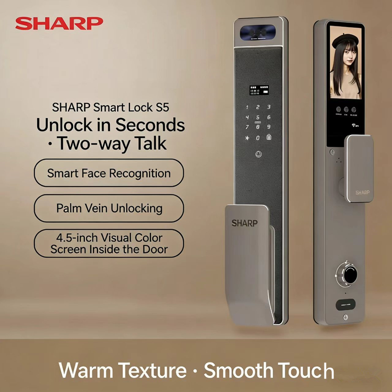 Home Security And Cameras - Sharp S5-FV Fully Automatic Smart Lock