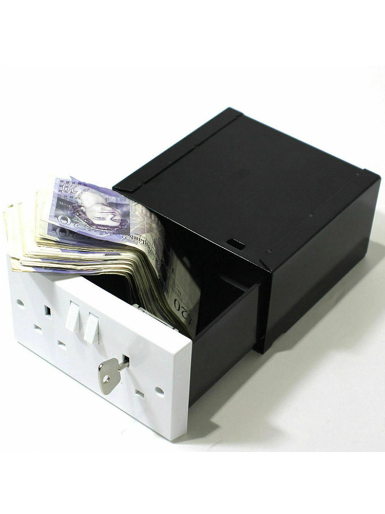 Safe Box Digital - Imitation Double UK Plug Socket Wall