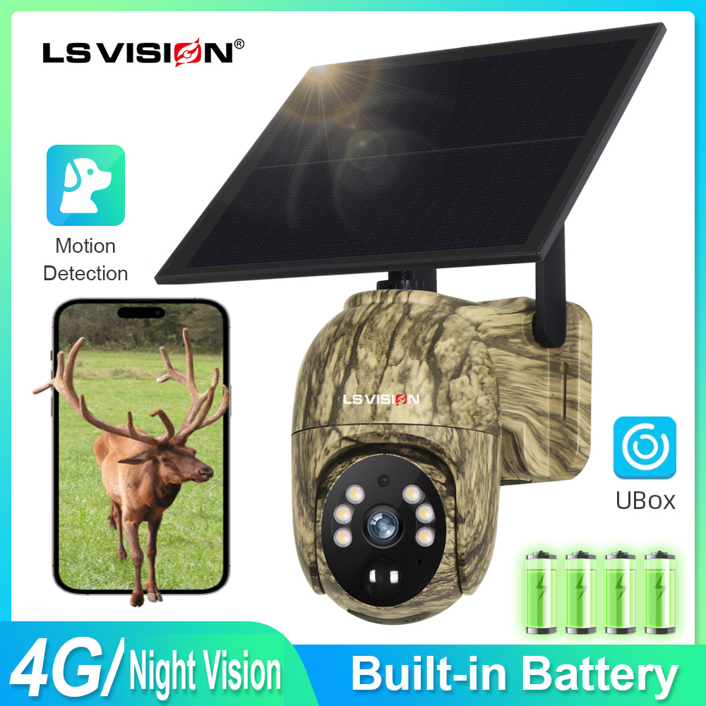 Home Security Outdoor Camera System - LS VISION Wildlife Camera Solar 4MP