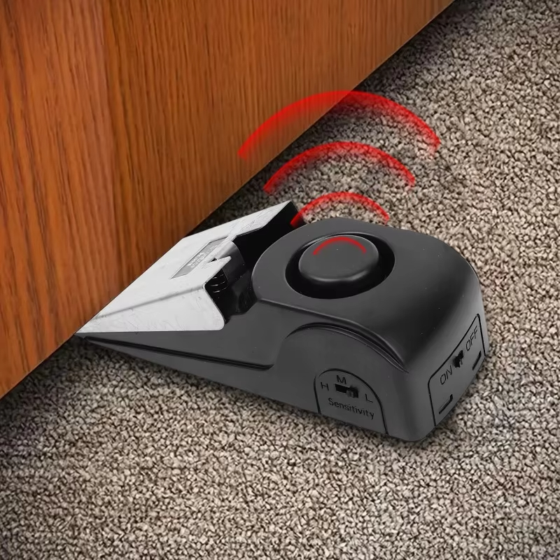 Door Wedge Alarm - 120db Wireless Stainless Steel Door Stop