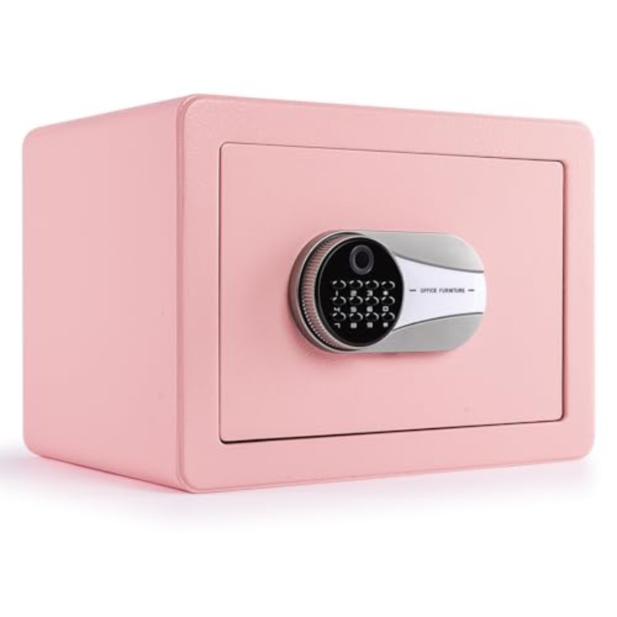 Safe Box Digital - 0.6 Cubic Feet Biometric Safe Fingerprint