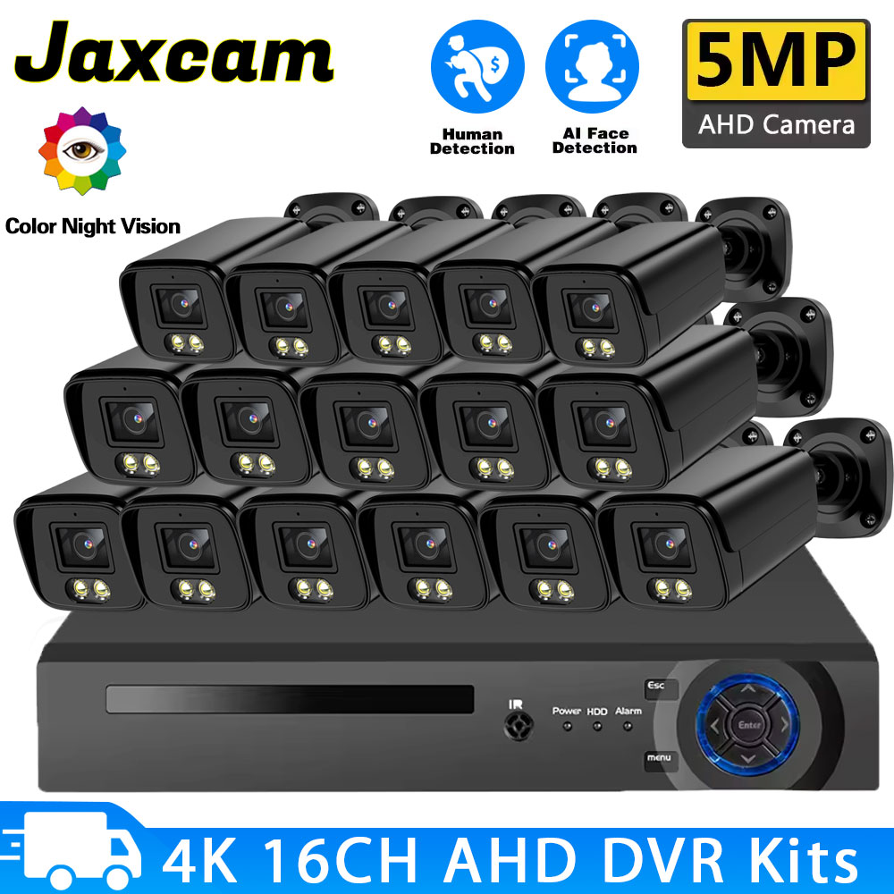 Home Security Outdoor Camera System - 5MP 16PCS AHD Security Camera System