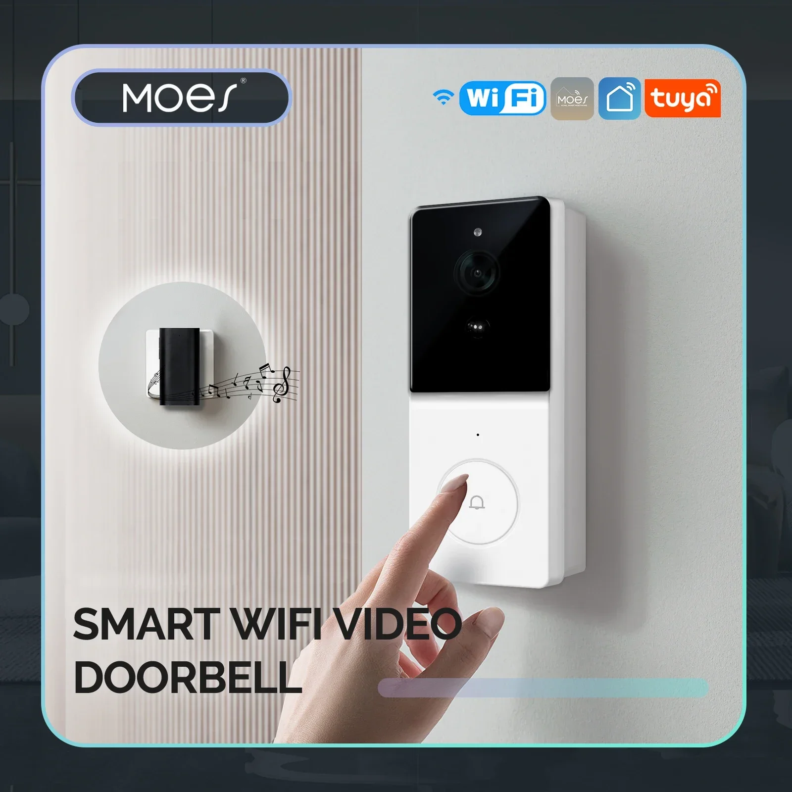 Home Security Camera Installation - MOES Tuya Smart WiFi Video Doorbell