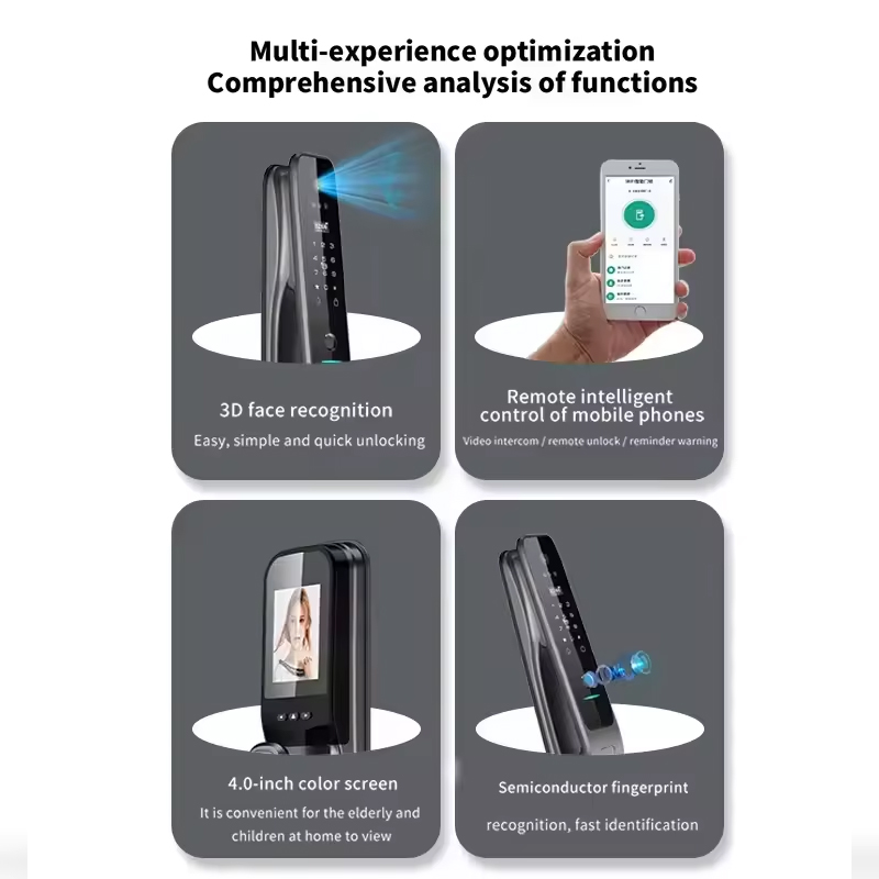 HX5 Smart Door Lock 3D Face Re - Home Security Locks For Doors บทวิจารณ์และราคา