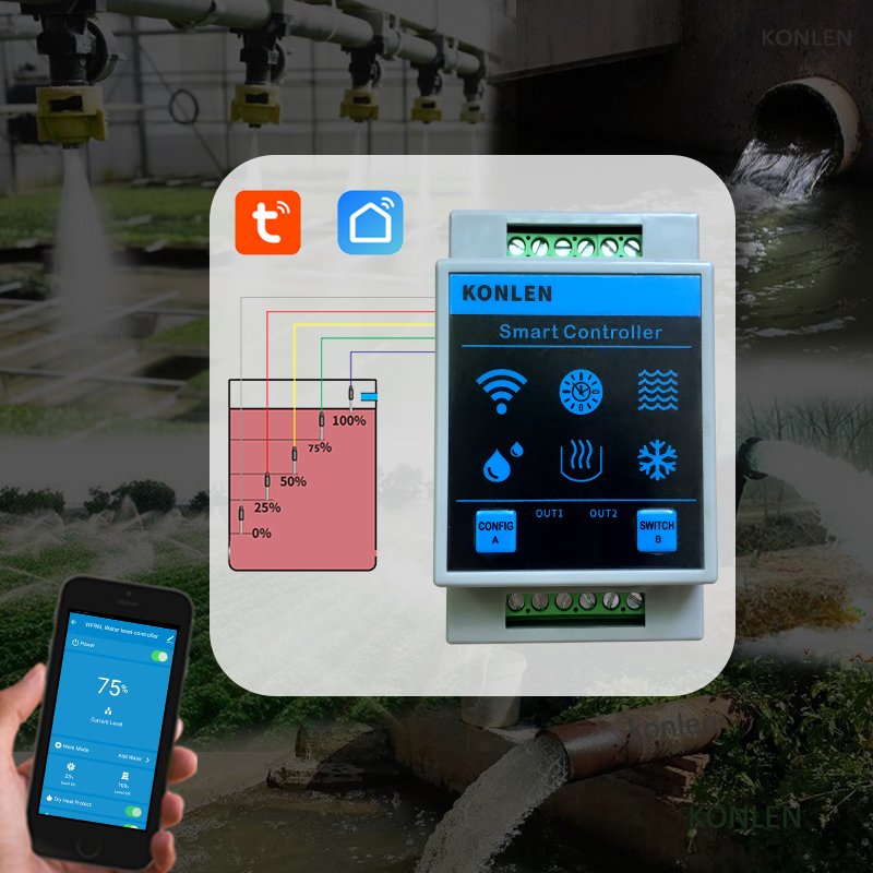 KONLEN Tuya Water Level Sensor - Home Security Outdoor บทวิจารณ์และราคา