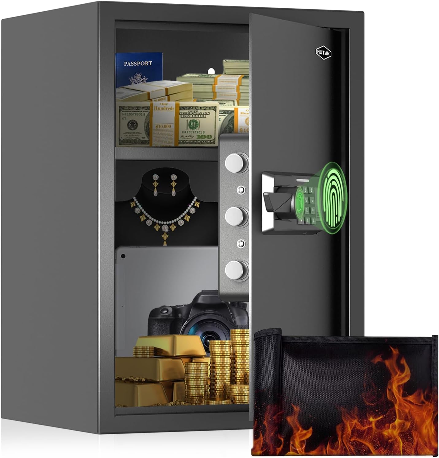 Smart Home Safe 2.0 Cub Biomet - Safe Box Digital บทวิจารณ์และราคา