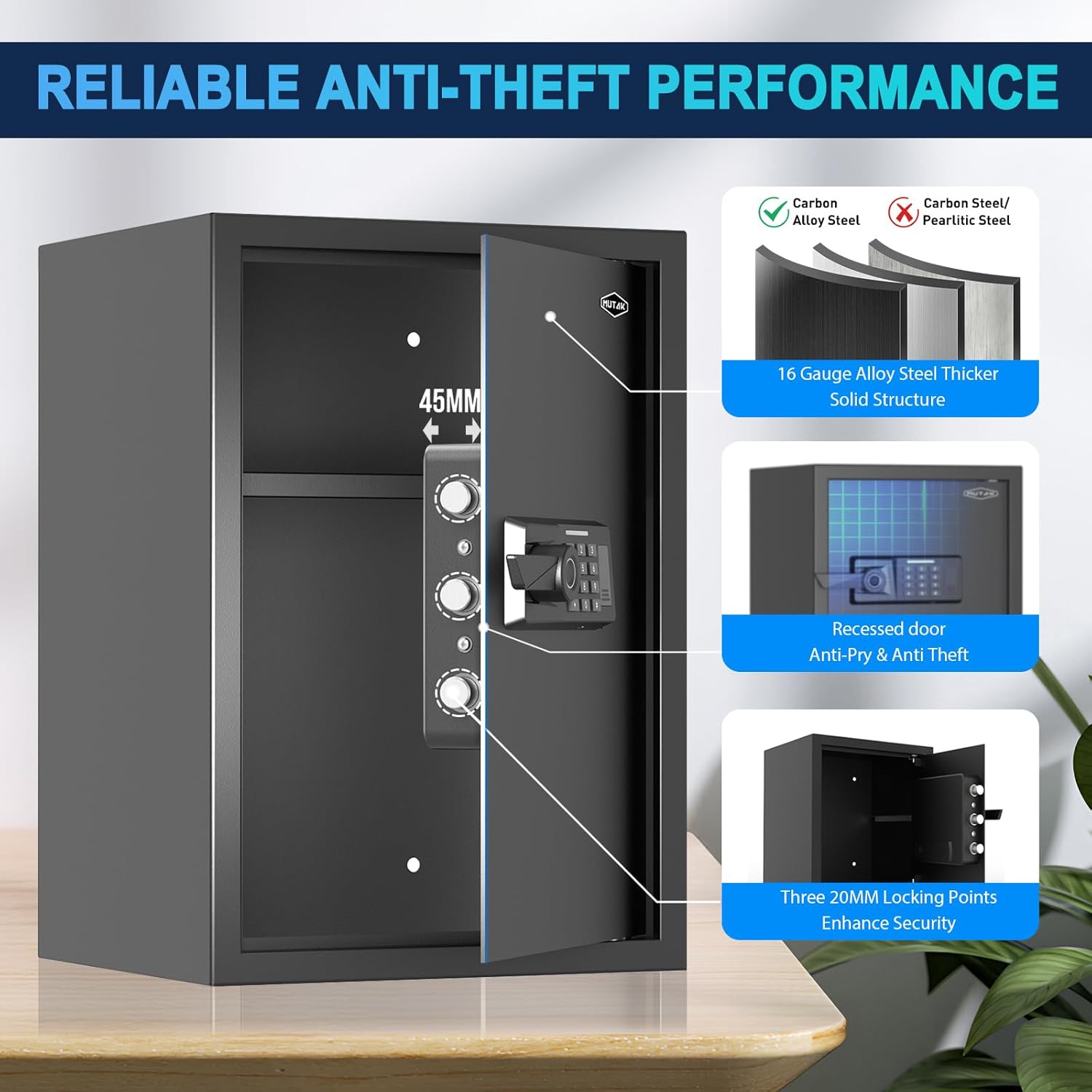 Smart Home Safe 2.0 Cub Biomet - Safe Box Digital บทวิจารณ์และราคา