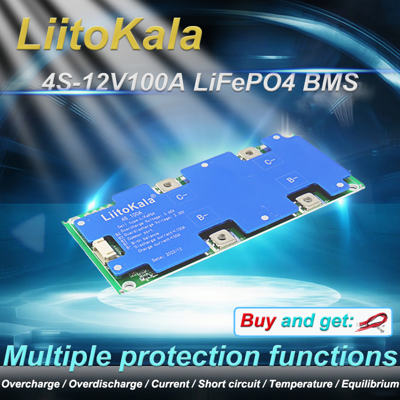 LiitoKala 4S 12V 100A BMS LiFe - Safe Box Digital บทวิจารณ์และราคา