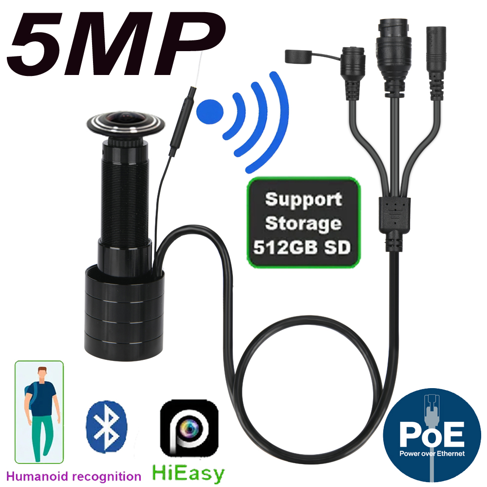 5MP Door Eye IP POE Camera Min - Home Security Camera Installation บทวิจารณ์และราคา