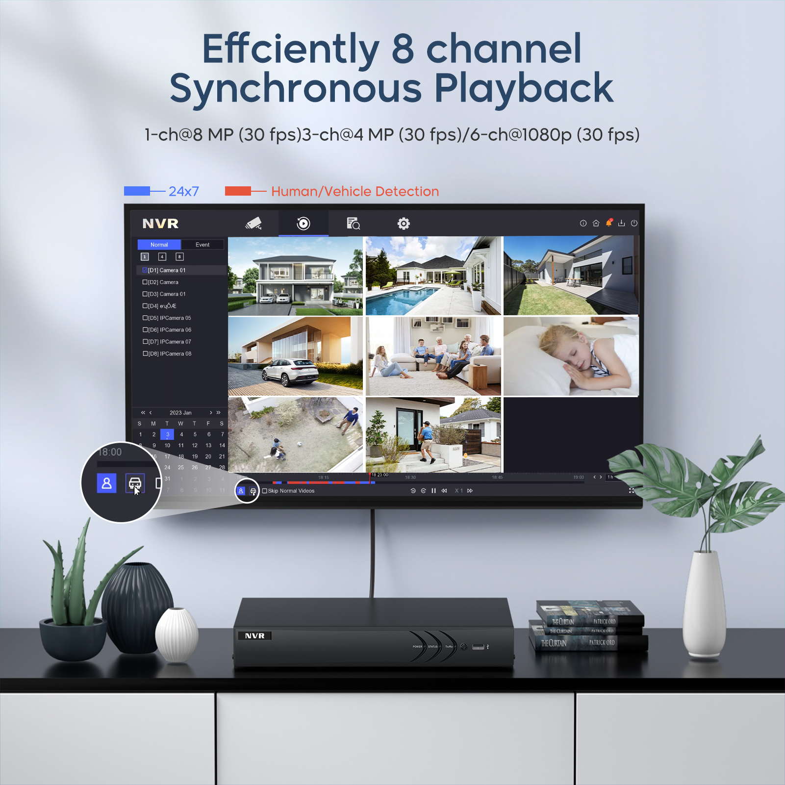 8CH Network Video Recorder for - Home Security Hikvision บทวิจารณ์และราคา