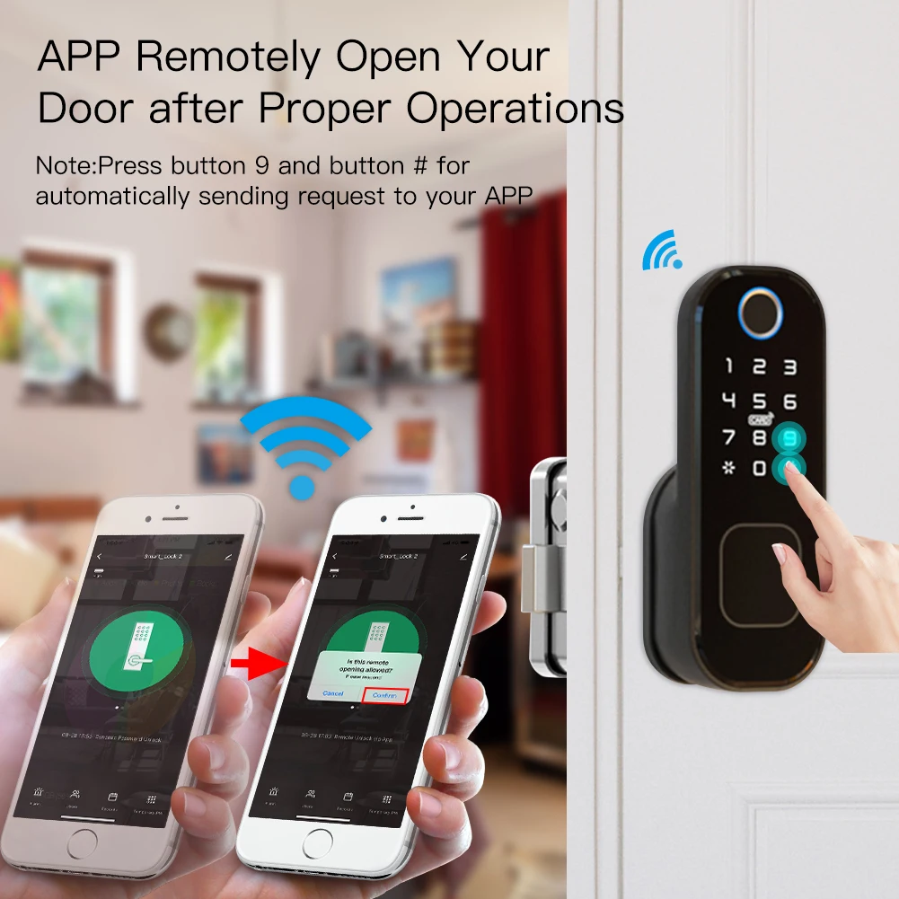 MOES WiFi Tuya Smart Lock Door - Home Security Locks For Doors บทวิจารณ์และราคา