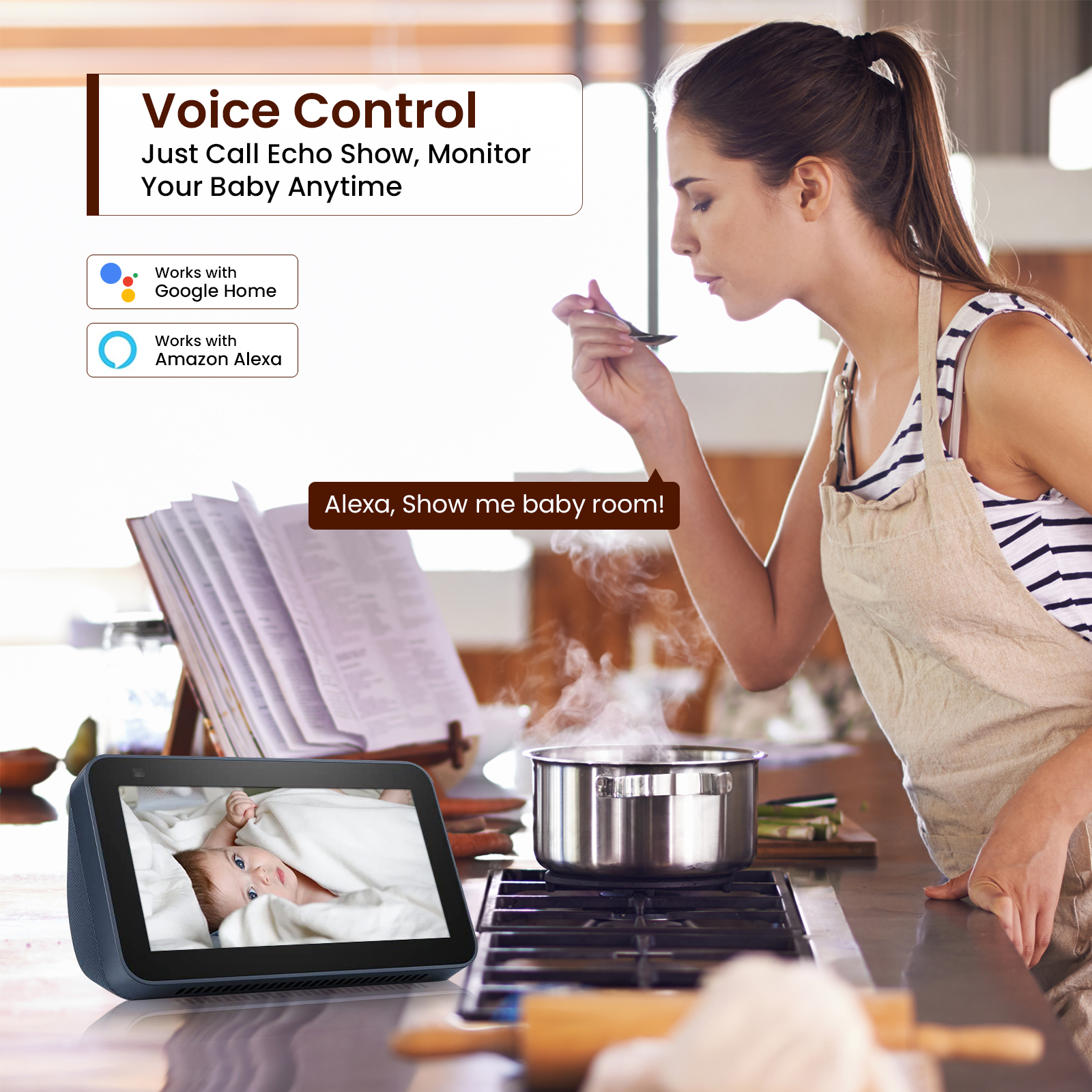 Tuya 1080P Wifi Camera Indoor  - Home Security Eufy บทวิจารณ์และราคา