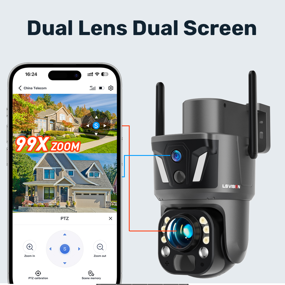 LS VISION 4K 8MP Outdoor Home  - Home Security Outdoor Camera System บทวิจารณ์และราคา