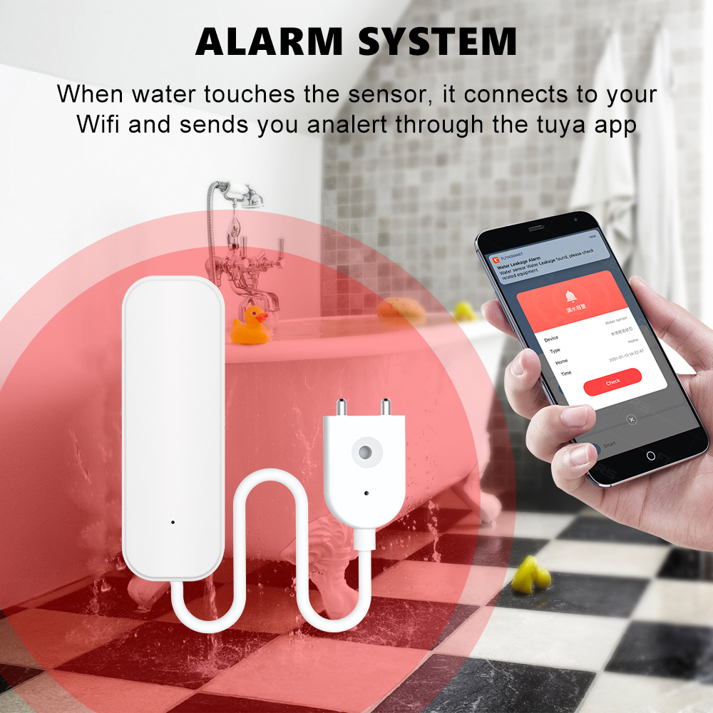 WiFi/Zigbee Water Level Sensor - Home Security Outdoor บทวิจารณ์และราคา