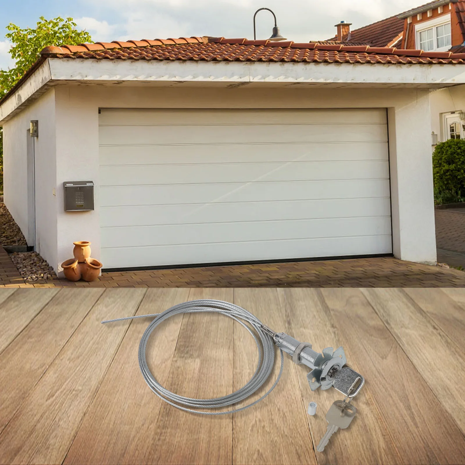 Key Lock Garage Door Lock Home - Home Security Features บทวิจารณ์และราคา