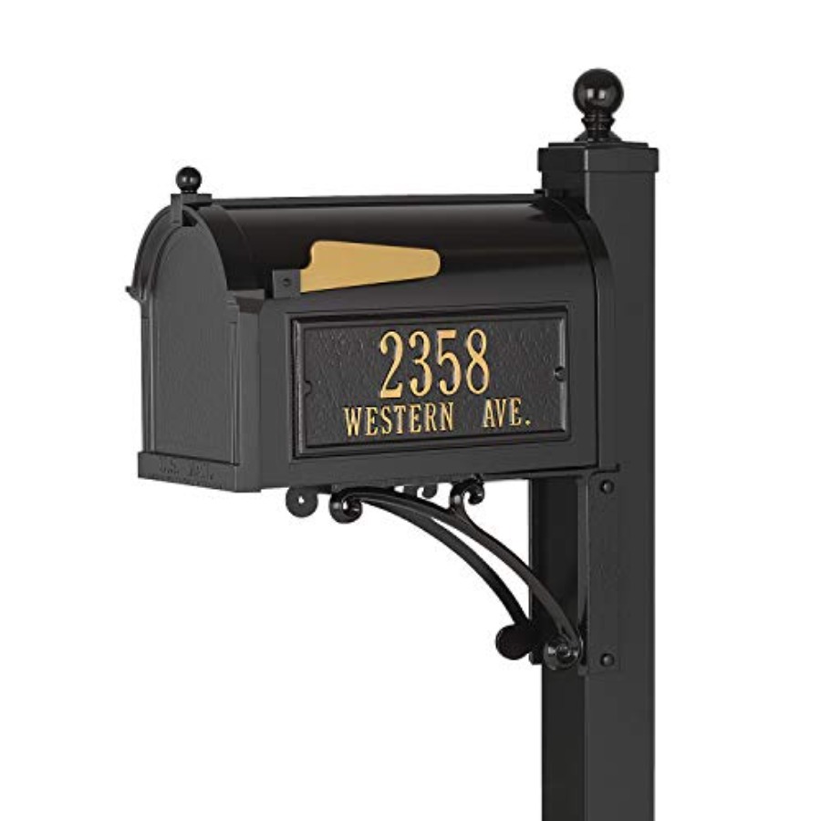Deluxe Mailbox Package Black O - Home Security Outdoor บทวิจารณ์และราคา