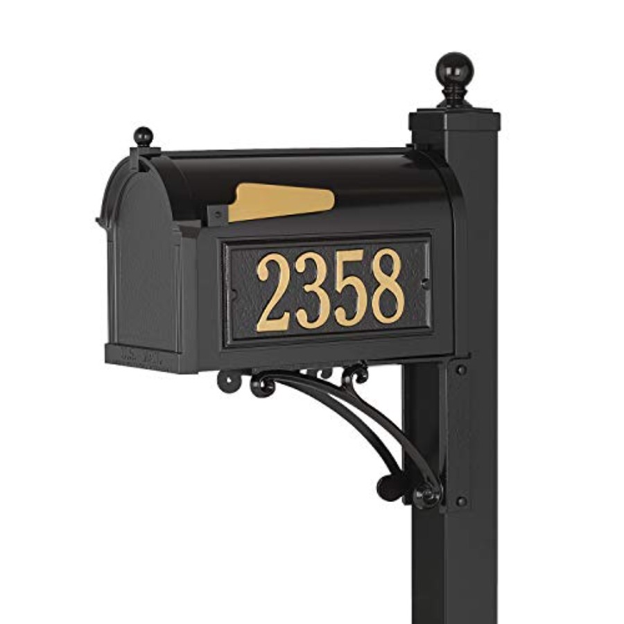 Deluxe Mailbox Package Black O - Home Security Outdoor บทวิจารณ์และราคา