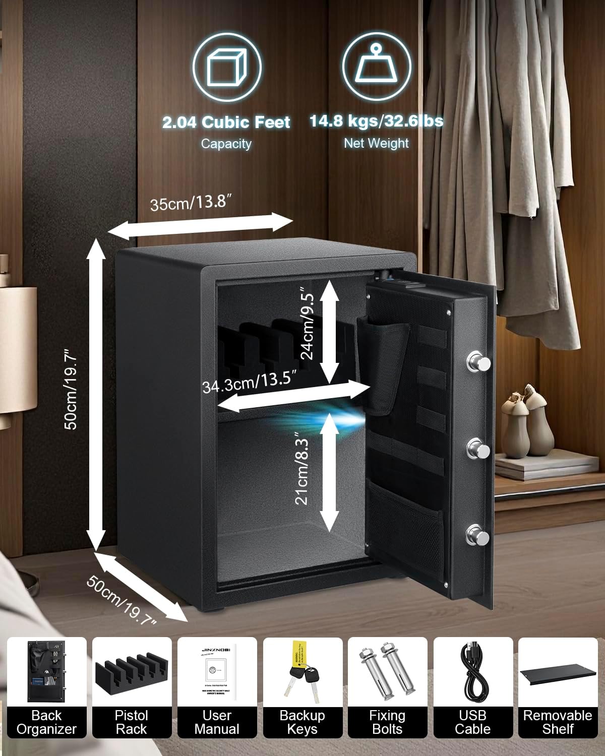 Large Biometric Gun Safes,2.04 - Home Security Officer บทวิจารณ์และราคา