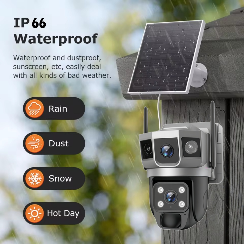4G Camera Outdoor Solar Survei - Home Security Camera Installation บทวิจารณ์และราคา