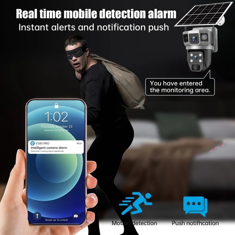 4G Camera Outdoor Solar Survei - Home Security Camera Installation บทวิจารณ์และราคา