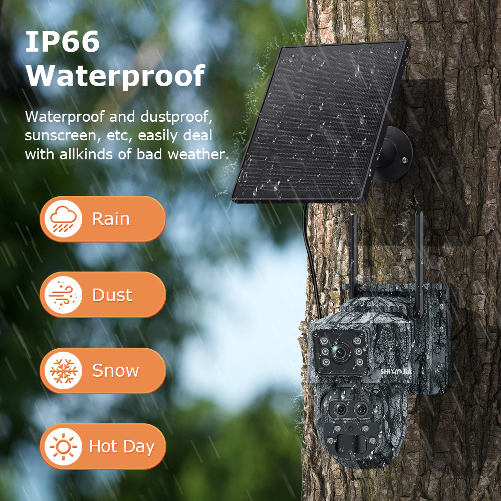 SHIWOJIA 12MP 15X Zoom 4G Sim  - Home Security Outdoor Cameras บทวิจารณ์และราคา