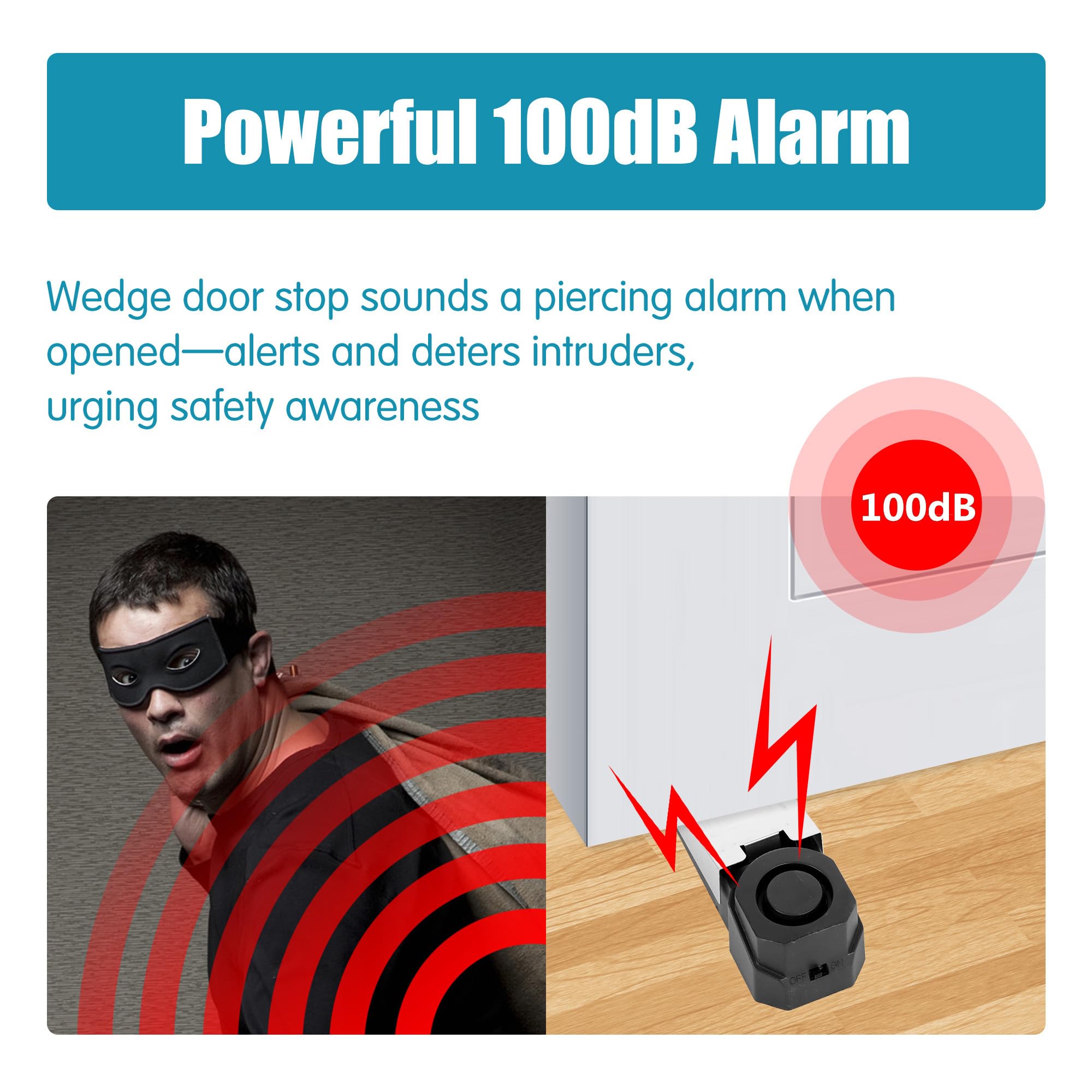 Wireless Door Stop Alarm Syste - Door Wedge Alarm บทวิจารณ์และราคา