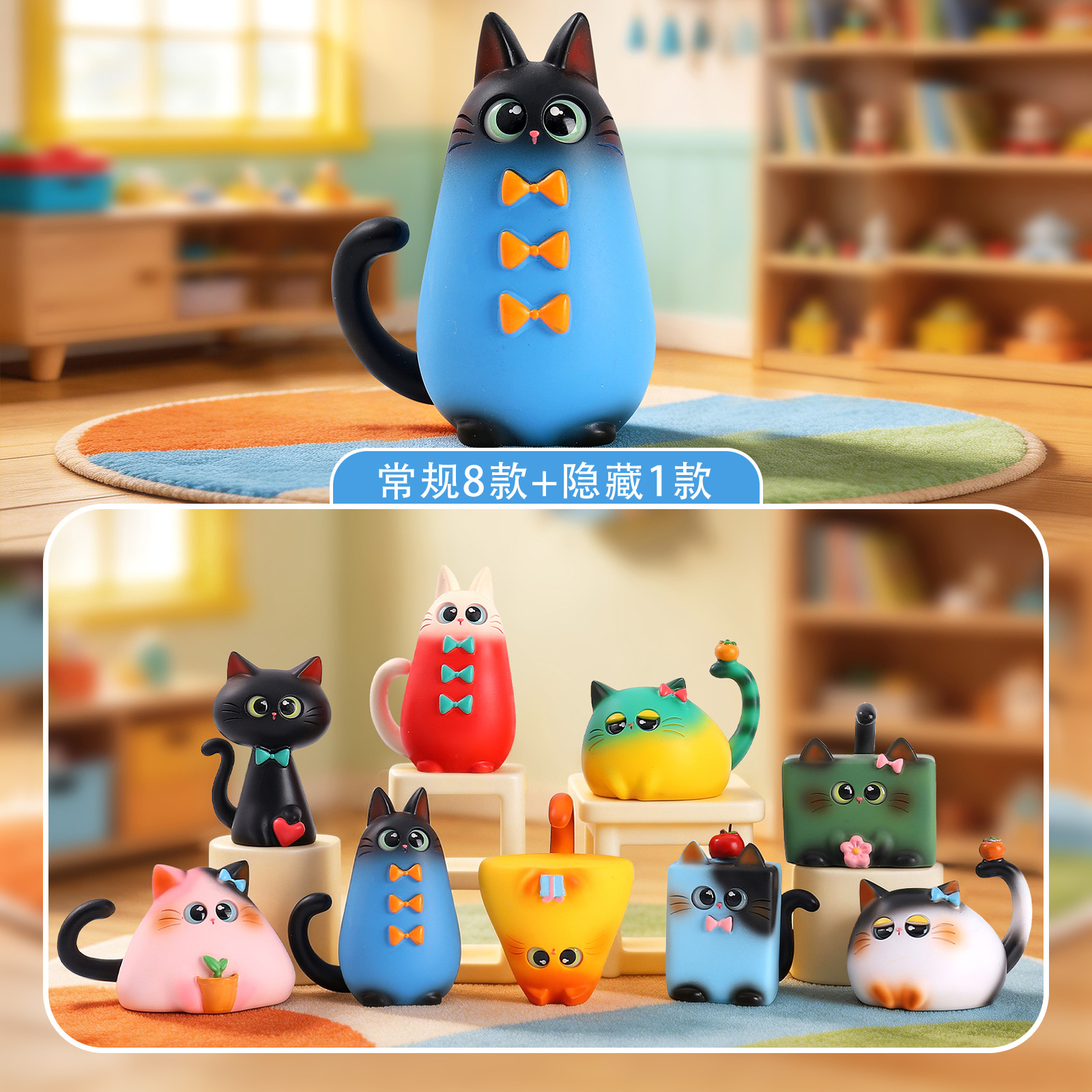 Blind Box Cat Figurine Resin C - Home Security Items บทวิจารณ์และราคา
