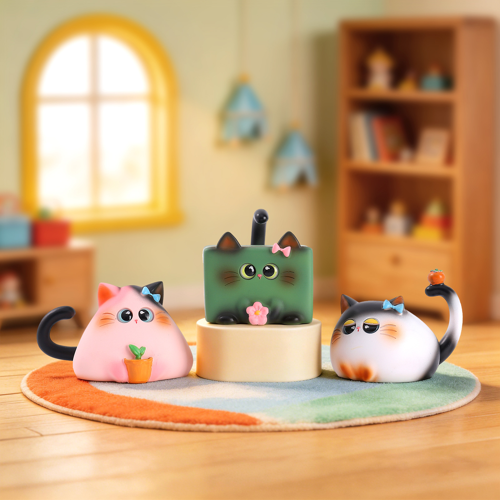 Blind Box Cat Figurine Resin C - Home Security Items บทวิจารณ์และราคา