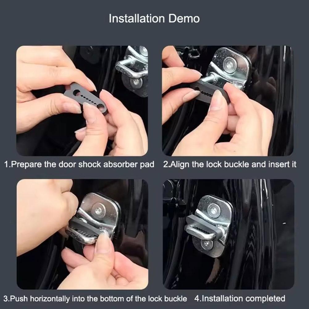4pcs Car Door Lock Shock Absor - Home Security Tapo บทวิจารณ์และราคา