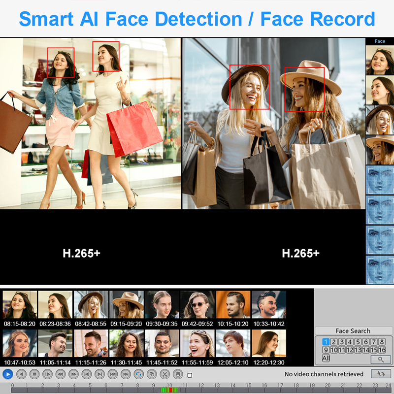 Smar 4CH 8CH AHD DVR 5 in 1 Hy - Home Security Systems With Cameras บทวิจารณ์และราคา