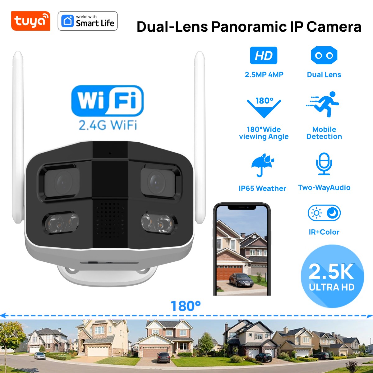 Tuya Smart 4MP 2.5K Dual-Lens  - Home Security Eufy บทวิจารณ์และราคา