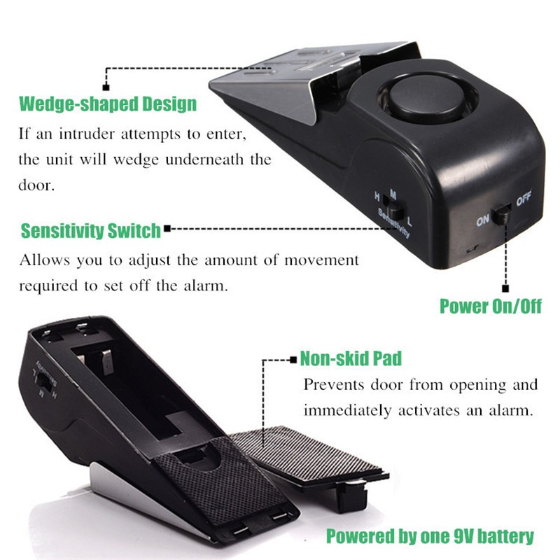 KERUI 125DB Anti-theft Burglar - Door Wedge Alarm บทวิจารณ์และราคา