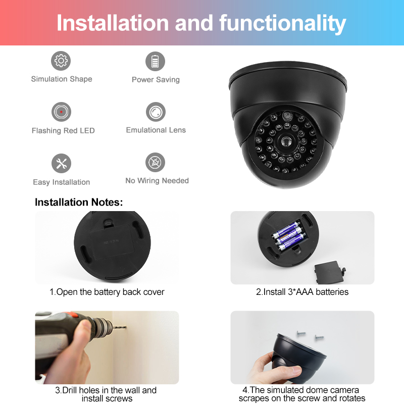 Fake Conch Dome Dummy Camera F - Home Security Camera Installation บทวิจารณ์และราคา