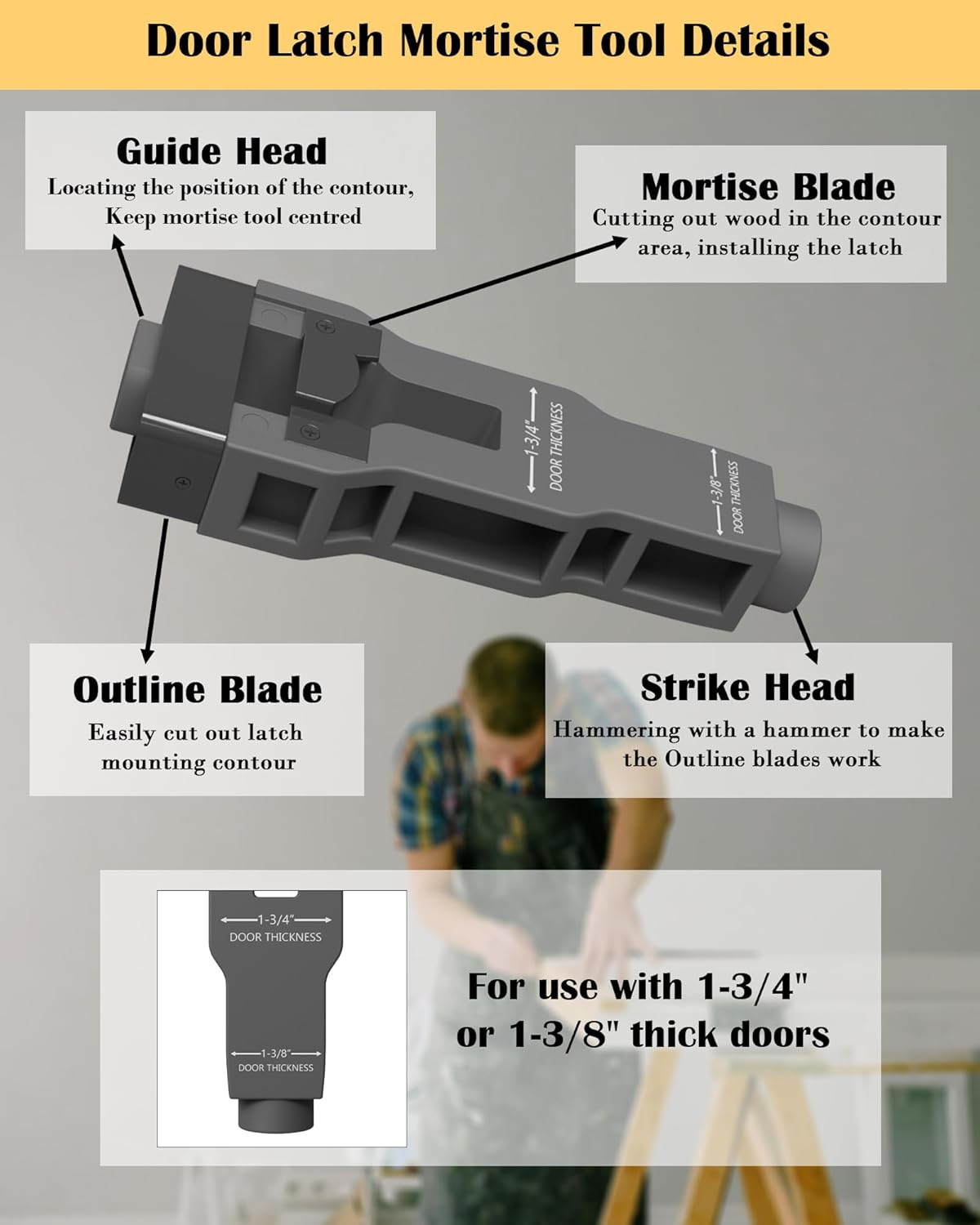 Door Latch Mortise Tool, Door  - Home Security Tapo บทวิจารณ์และราคา