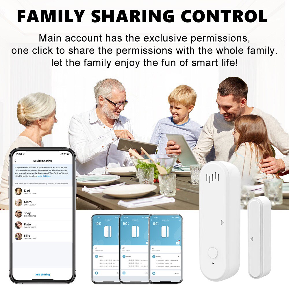 ONENUO Tuya Smart WiFi Door Se - Door Wedge Alarm บทวิจารณ์และราคา