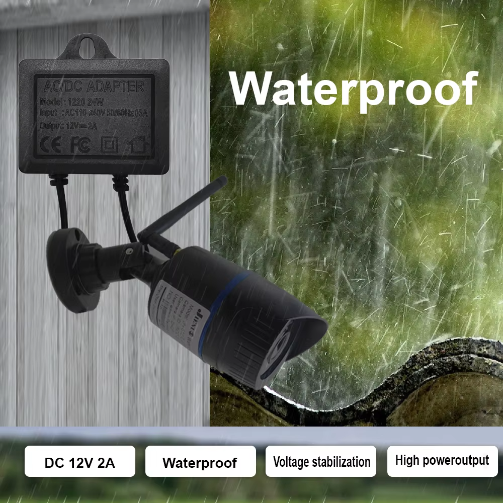 Outdoor waterproof Power Adapt - Home Security Outdoor Cameras บทวิจารณ์และราคา