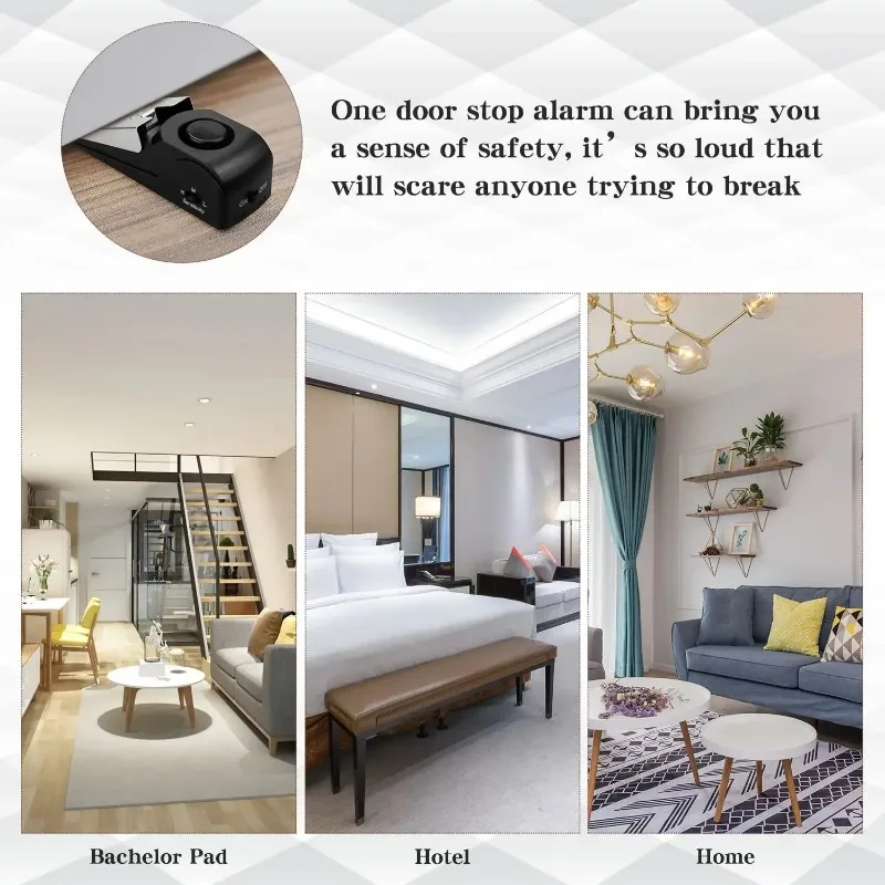 ZEXEF mini security protection - Door Wedge Alarm บทวิจารณ์และราคา