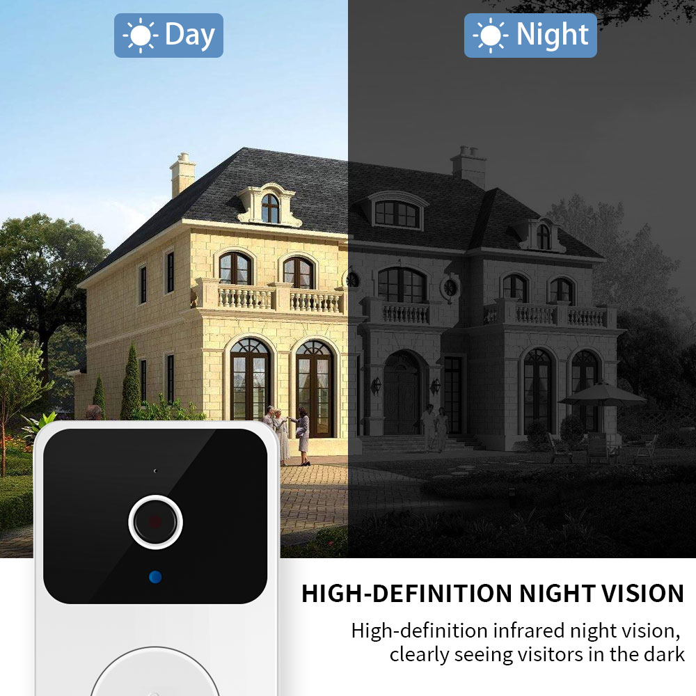 H5 Wireless Smart Video Doorbe - Home Security Camera Installation บทวิจารณ์และราคา