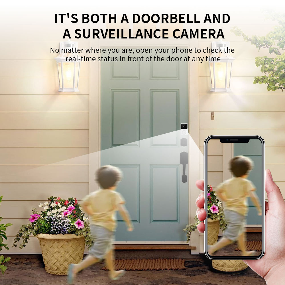 H5 Wireless Smart Video Doorbe - Home Security Camera Installation บทวิจารณ์และราคา