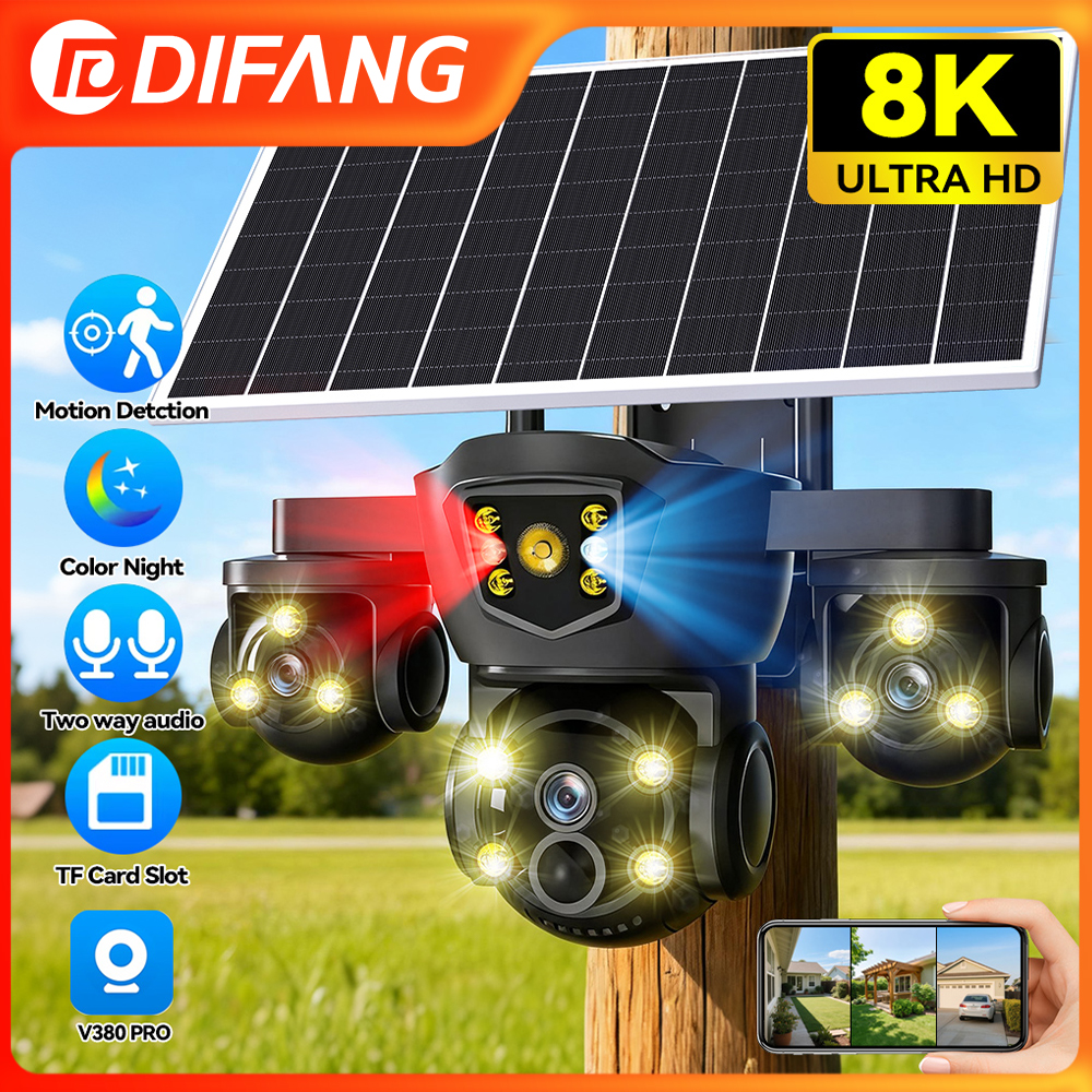 V380 Pro New 20MP WIFI Solar C - Home Security Outdoor Camera System บทวิจารณ์และราคา