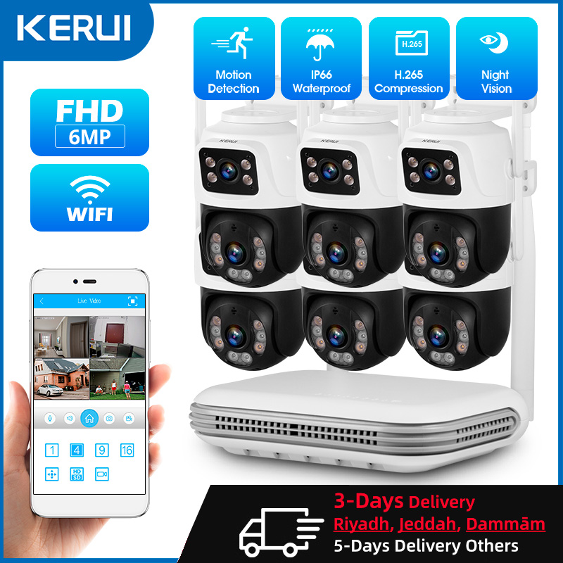 KERUI Waterproof 6MP HD Wirele - Home Security Kit บทวิจารณ์และราคา