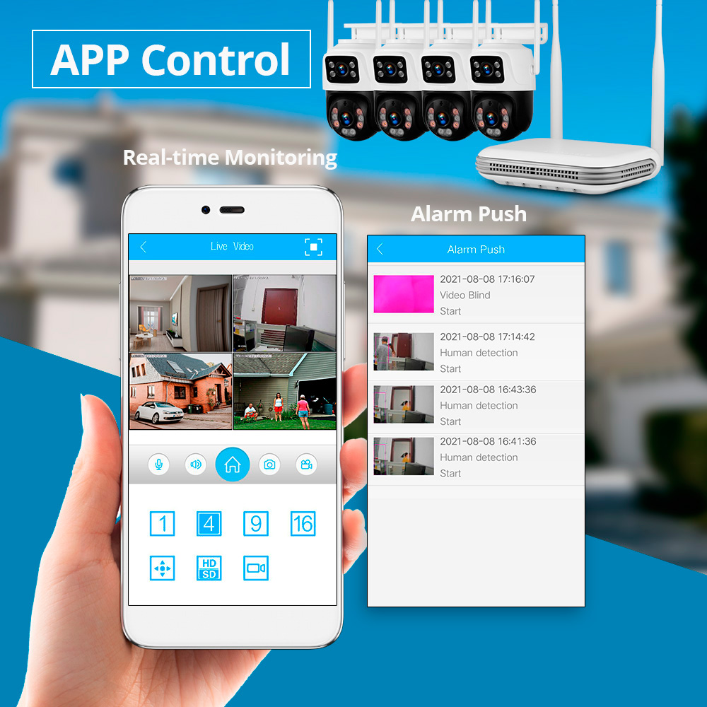 KERUI Waterproof 6MP HD Wirele - Home Security Kit บทวิจารณ์และราคา