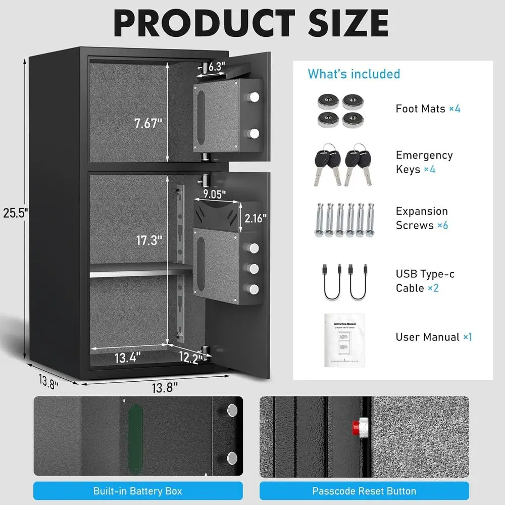 6.0 Cu. Ft. Waterproof Securit - Home Security Features บทวิจารณ์และราคา