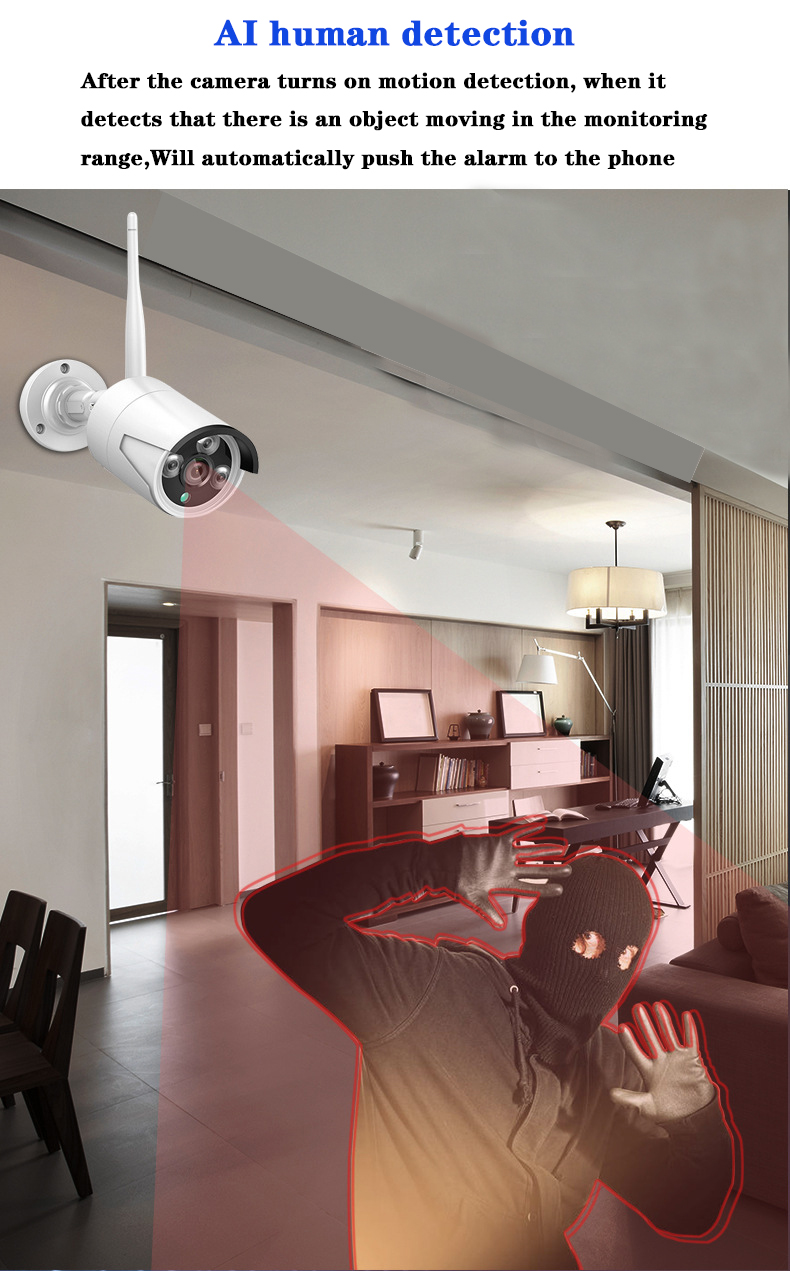 Wireless 4CH Nvr Kit 10' LCD S - Home Security Systems With Cameras บทวิจารณ์และราคา