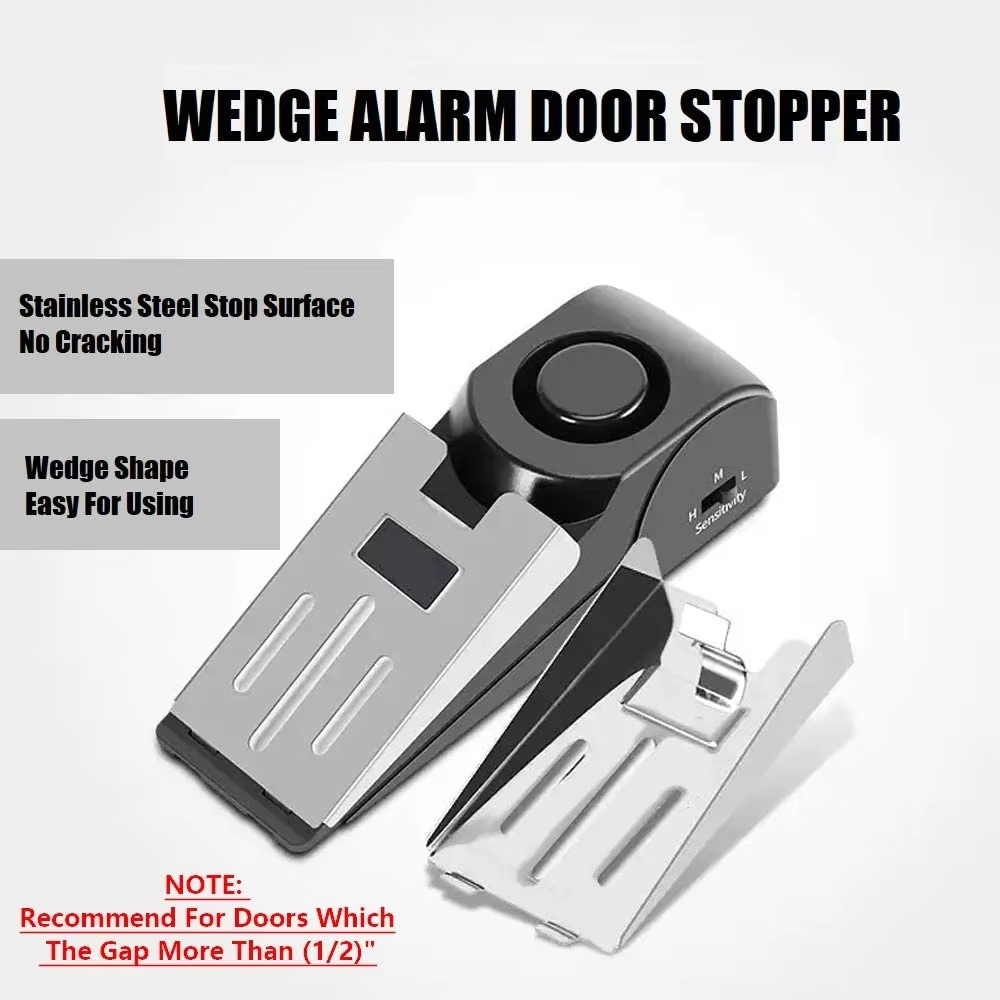 120db Wireless Stainless Steel - Door Wedge Alarm บทวิจารณ์และราคา
