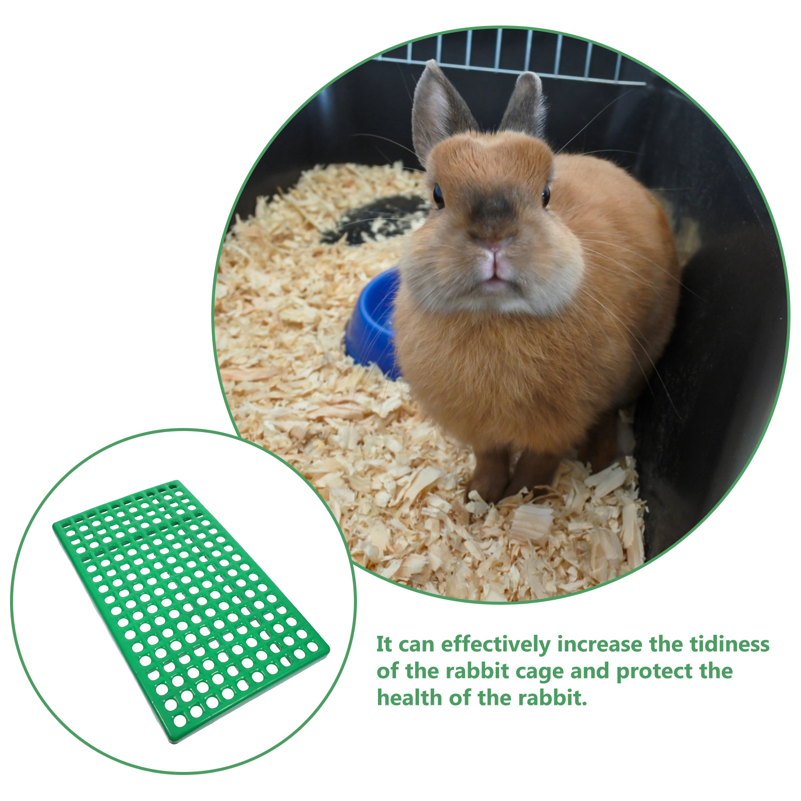 Rabbit Cage Pad Plastic Draina - Home Security Fence บทวิจารณ์และราคา