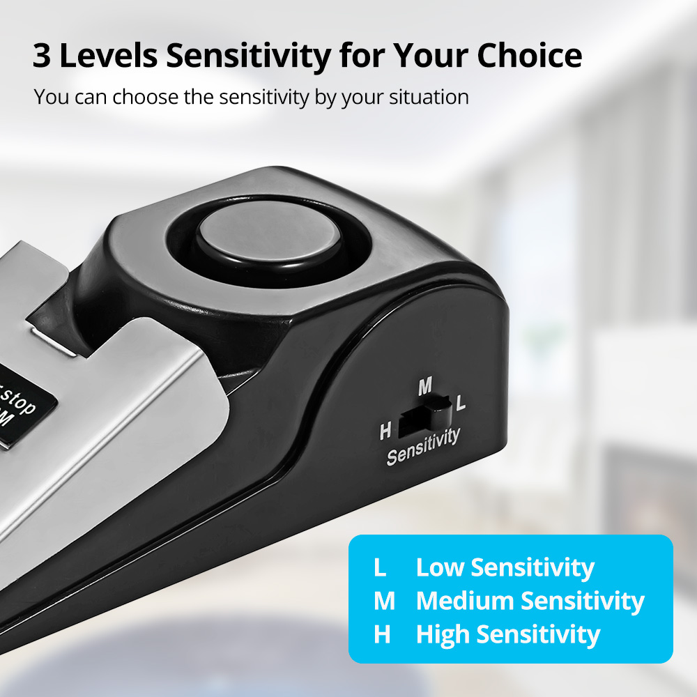 2pcs Door Stop Alarm for Home  - Door Wedge Alarm บทวิจารณ์และราคา