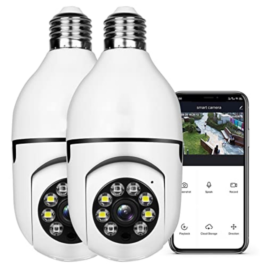 Light Bulb 1080P Security Wire - Home Security And Cameras บทวิจารณ์และราคา