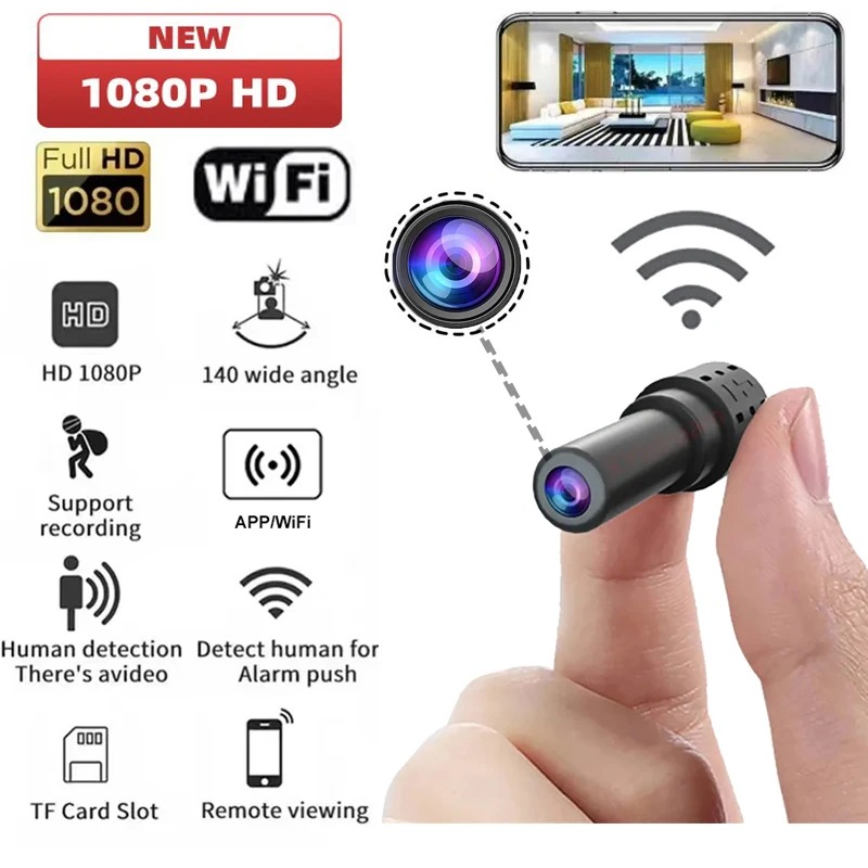 Mini WiFi Camera HD 1080P Indo - Home Security And Cameras บทวิจารณ์และราคา